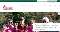 Desktop Screenshot of collington.kendal.org